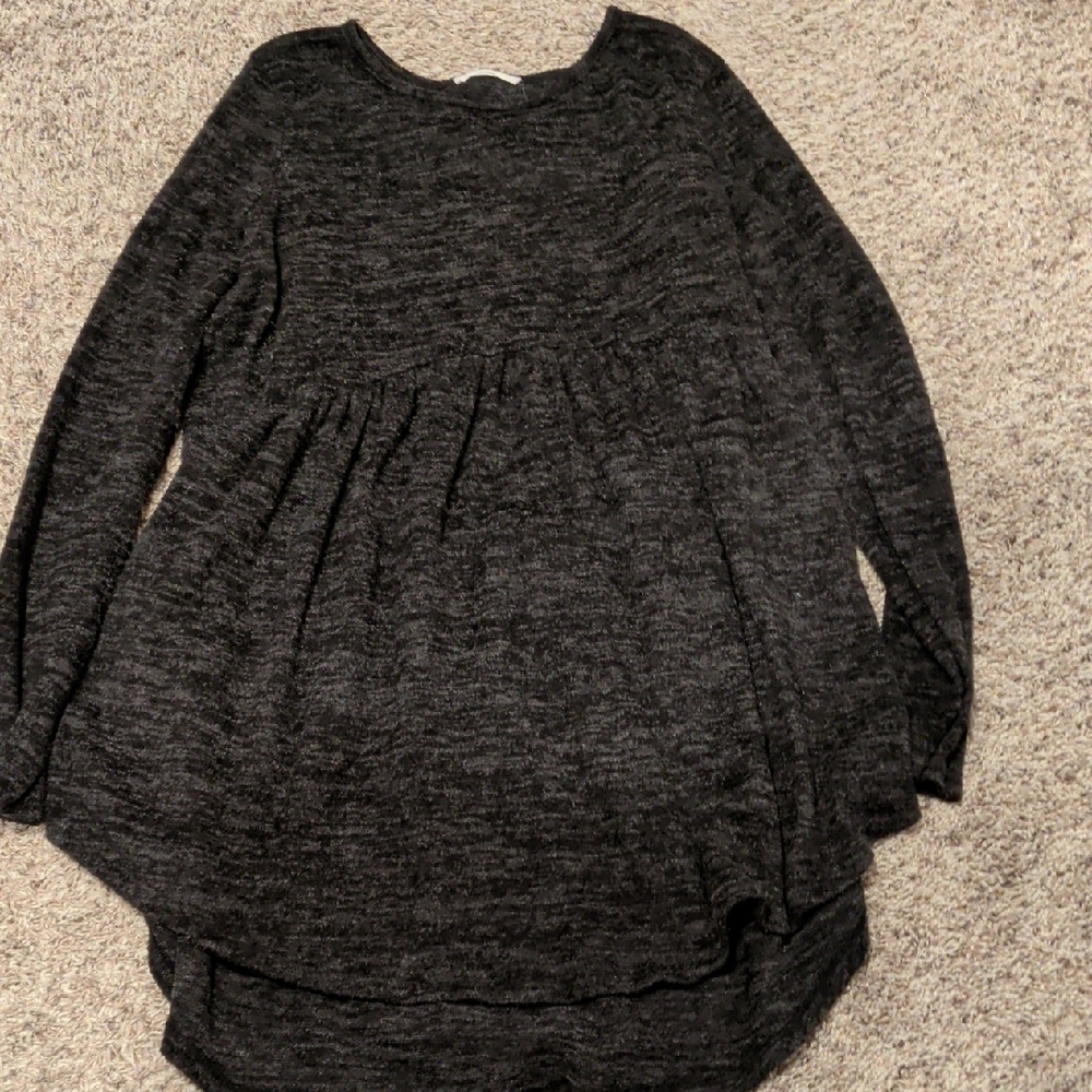 Reborn Charcoal Gray Knit Top